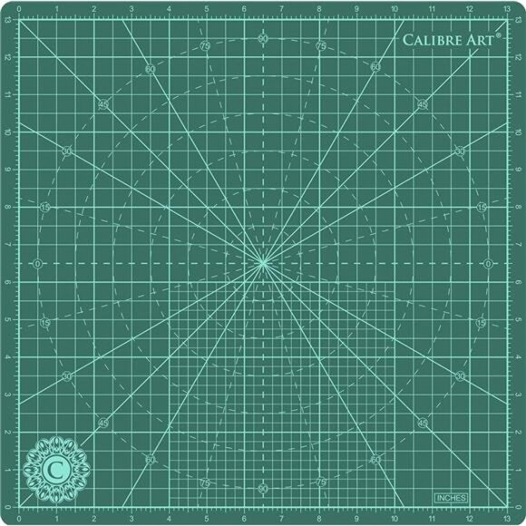 Rotating Self Healing Cutting Mat 14x14 (13" Grid), Perfect for Quilting & Art - Picture 5 of 7